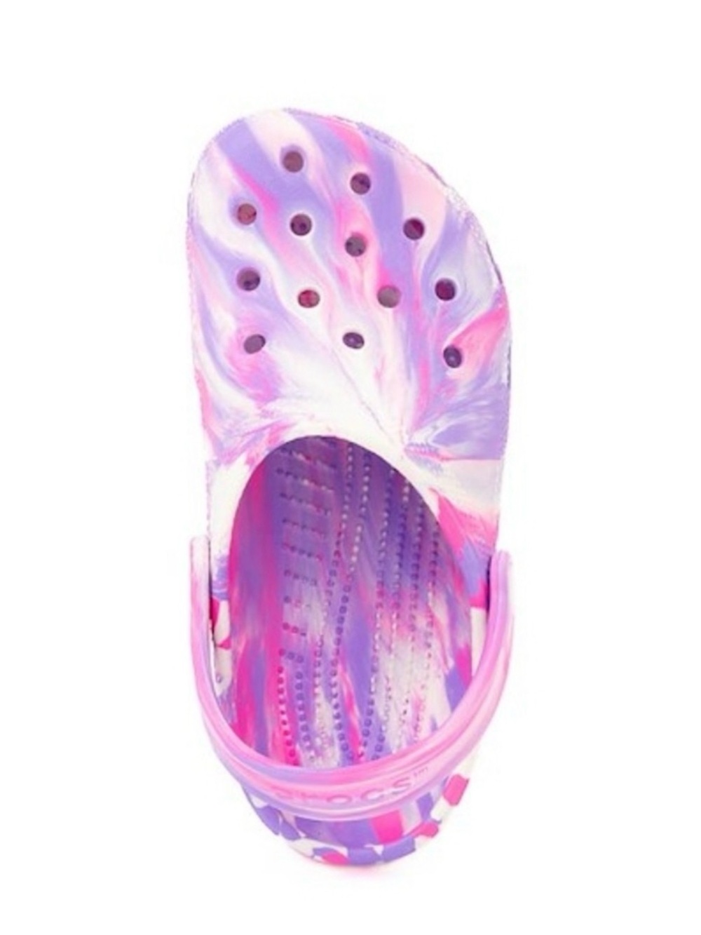 CROCS Kids Tie-Dye Swirl Clog in Pink & Purple